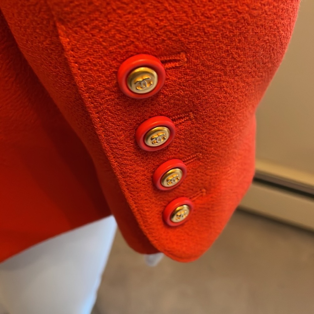 Chanel Orange Utility Jacket - image 5